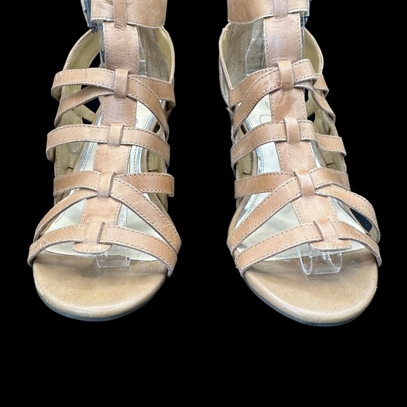 Jessica Simpson Strappy Gladiators Wedge Sandals Brown Size 9.5 - Picture 8 of 14